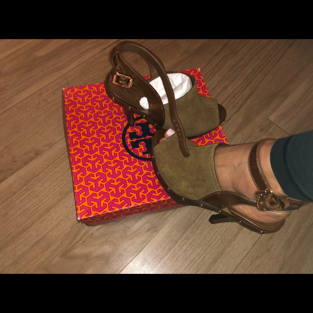 Tory Burch Peep Toe Clog